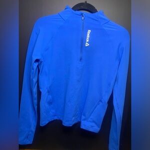 Reebok Royal Blue Half-Zip Top